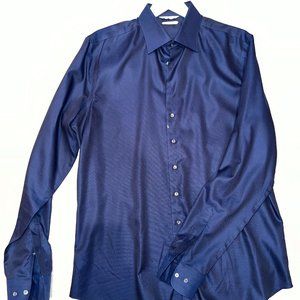 Suitsupply Classic Navy Traveller Slim Fit Shirt
